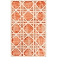 thumbnail image 3 of SAFAVIEH Dip Dye Kuzman Geometric Wool Runner Rug, Ivory/Orange, 2'3" x 12', 3 of 3