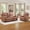 Brown 1+2 set, variant on Bonzy Home Manual Reclining Sofa,3 Seat Recliner Couch Sofa with Overstuffed Arms and Back Sofa Set with Cup Holders for Living Room