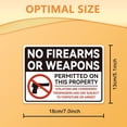 thumbnail image 2 of 10Pcs No Firearms Or Permitted On This Property Sign Sticker No Allowed Sign Self-Adhesive Vinyl Decal Prohibited Sign Warning Stickers for Outdoors 7.08x5.12 Inch, 2 of 9