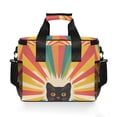 thumbnail image 7 of FORMRS Insulated Cooler Bag 24 Cans Capacity Soft Leakproof Lunch Box with Side Pockets, Colorful Black Cat, 7 of 7