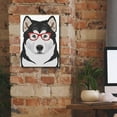 thumbnail image 5 of Epic Graffiti 'Alaskan Malamute Wearing Hipster Glasses' by Olga and Alexey Drozdov, Canvas Wall Art, 12"x16", 5 of 8