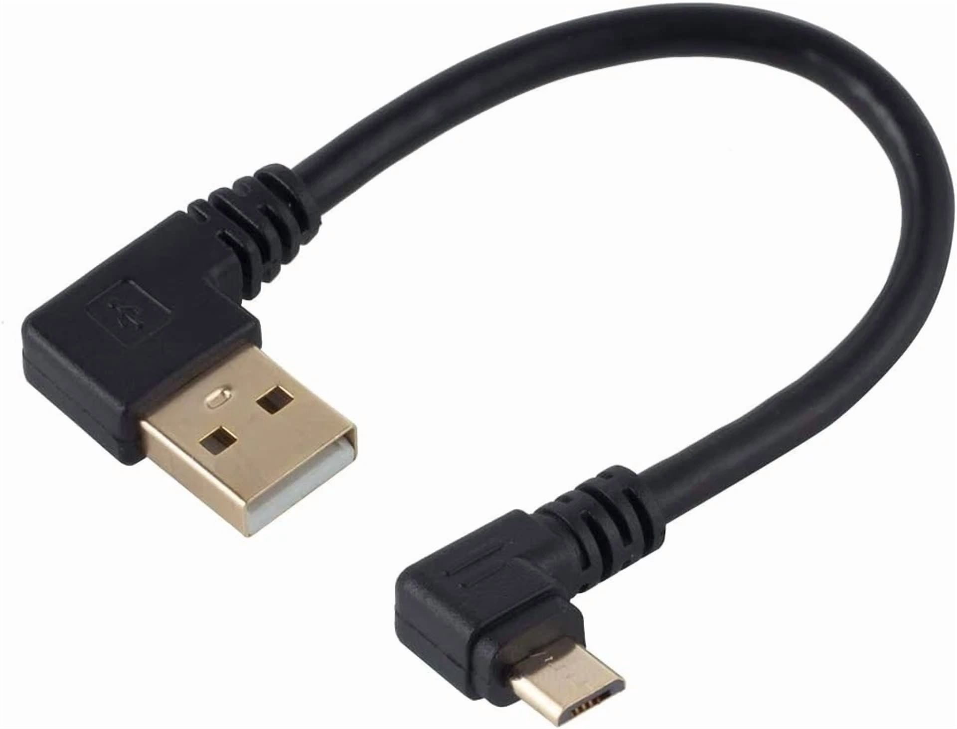 BUTTERFLY- Right Angle Micro Usb Cable Short To Charging 90 Micro 5P
