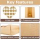 thumbnail image 3 of 50Pcs Homemade Bread Bag with Clear Window Suitable for Bakers for Packaging and Storage of Baked Goods, 3 of 5
