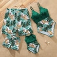 thumbnail image 4 of PatPat Women One Piece Swimsuits High Waist V Neck Tropical Plants Family Matching Bathing Suit Set, 4 of 6
