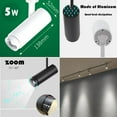 thumbnail image 3 of FSLiving J-Type Track Lighting Heads Full Spectrum for Indoor Plants Linear Look White Rotation Design Lights with Gimbaled Spot Adjustable Zoom Kitchen 1 Light Idea for Large Plant Light, 3 of 7