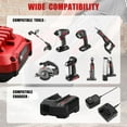 thumbnail image 4 of 2Pack 20V 3.6Ah Replacement Craftsman V20 Craftsman 20V Lithium Battery and Charger Kit for CMCB202 CMCB204 CMCB206 CMCB201 CMCB100 CMCB124, 4 of 13
