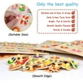 thumbnail image 4 of 4 Pack Wooden Peg Puzzles For Toddlers Alphabet Number Animal Fruit Puzzles And, 4 of 5