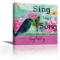 thumbnail image 1 of Sing Your Song - Contemporary Fine Art Giclee on Canvas Gallery Wrap - wall décor - Art painting - 24 x 24 Inch - Ready to Hang, 1 of 2