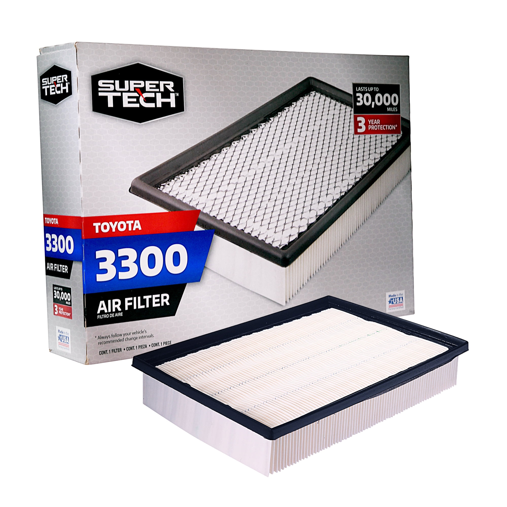 Supertech 3300 Engine Air Filter Replacement Filter For Toyota