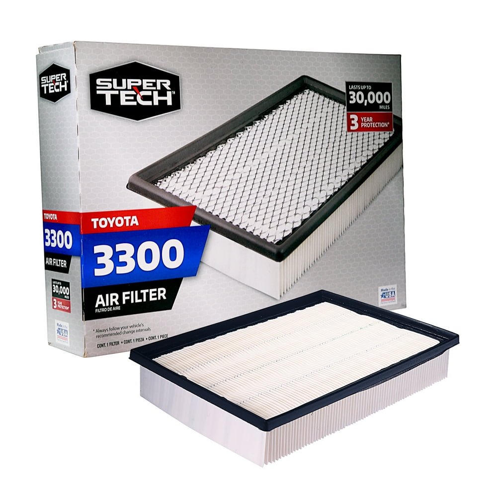 SuperTech 3300 Engine Air Filter, Replacement Filter for Toyota