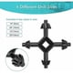 thumbnail image 3 of Llave de portabrocas universal de 4 piezas, llave de portabrocas multifunción 4 en 1 para taladro eléctrico, negro, 3 of 5