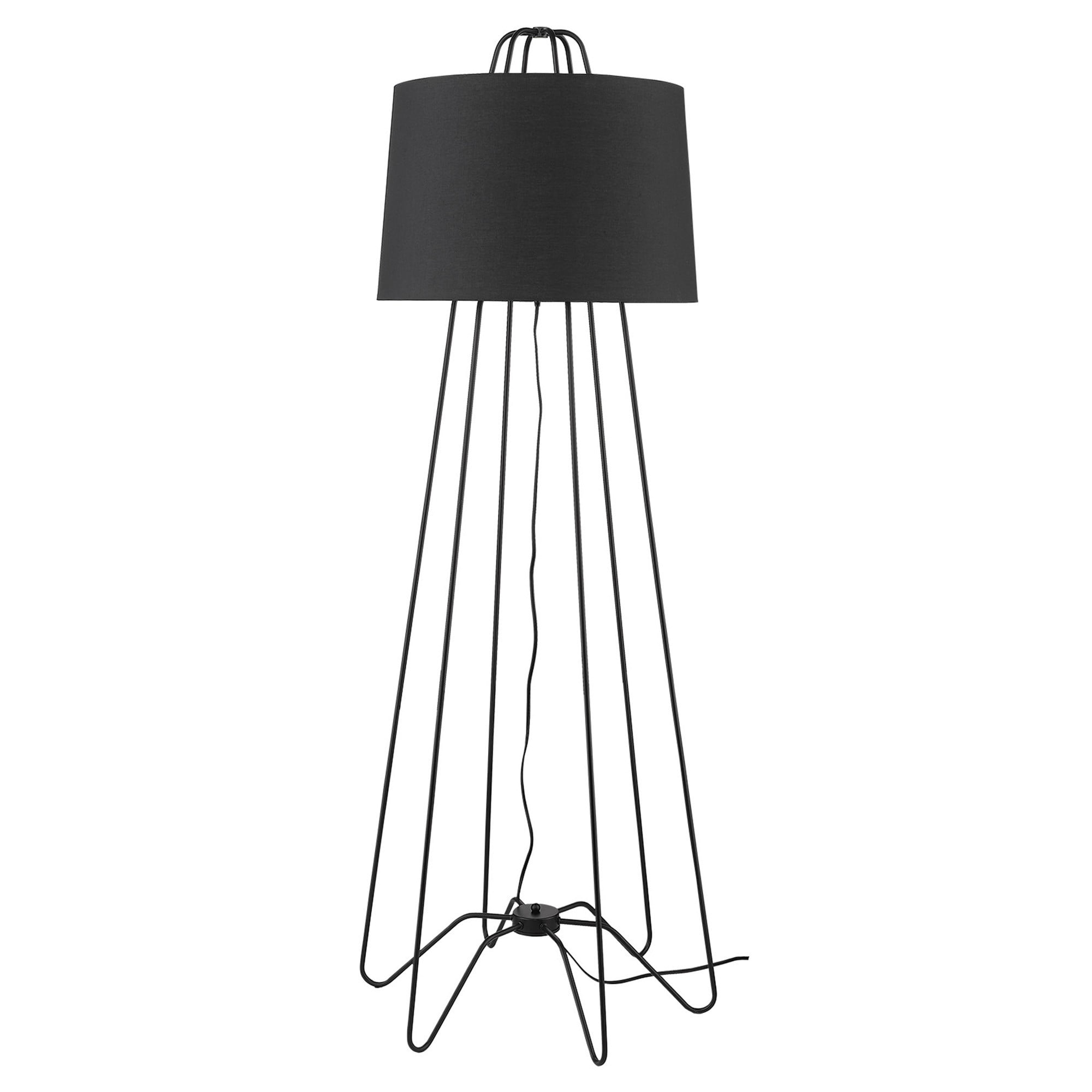 homeroots lighting 397938 Lamia 1Light Matte Black Floor Lamp