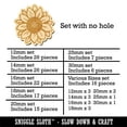 thumbnail image 2 of Cute Sunflower Doodle Wood Mini Charms Shapes DIY Craft Jewelry - No Hole - 18mm (17pcs), 2 of 7