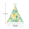 thumbnail image 3 of Haiem Pineapples1 Pattern Santa Hat Confortable Velvet Christmas Hat for Christmas Party Favors Fit for Adults Men Women, 3 of 6