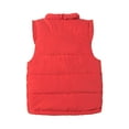 thumbnail image 2 of LittleSpring Toddler Vest Girls 4T Winter Warm Lightweight Vest Jacket High Neck Cute Dash Sleeve Jacke Red, 2 of 8