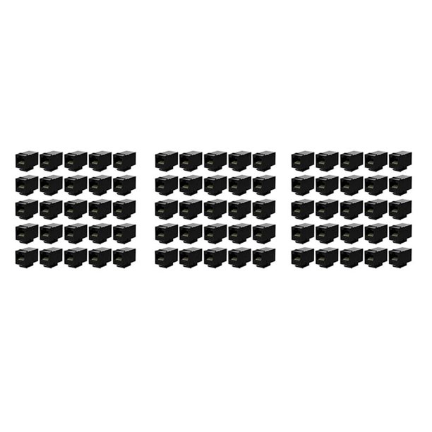 Acoplador de 75 Piezas Rj45 Gatos Trapezoidales Cat6 Acoplador en LíNea Hembra una Hembra Acoplador de InsercióN