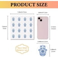 thumbnail image 2 of 128 Pcs Hamsa Hand Stickers Lucky Sticker Vinyl Waterproof Self-Adhesive Small Round Bulk Decor Scrapbook DIY Craft for DIY Laptop Water Bottle Skateboard Family Games Luggage 2.5x2.5cm, 2 of 9