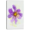thumbnail image 2 of Purple Flower with Large Petals - Flowers Canvas Wall Artwork, 2 of 4