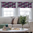 thumbnail image 4 of LALILO Kitchen Curtain Valance Ethnic Boho Rod Pocket Window Curtain 52"x 18" Set of 2, 4 of 7