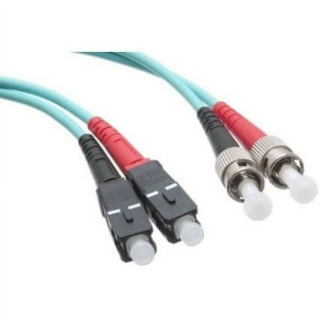 UPC: 0841280159206 | Axiom SC/ST 10G Multimode Duplex OM3 50/125 Fiber Optic Cable 40m  TAA Compliant