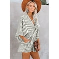 thumbnail image 2 of utcoco Women's Half Sleeve Striped Jumpsuits Casual Rompers, 2 of 4