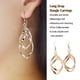 thumbnail image 3 of Jumpingount 1 par de pendientes colgantes, joyería sencilla para mujer, ropa de moda, suministro a juego, decoraciones para mujer, pendientes de aleación Ropa, zapatos y accesorios Miscelánea Oro Jumpingount AP009639-01, 3 of 6