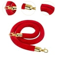 thumbnail image 6 of Colaxi 4 Pieces Velvet Stanchion Rope 150cm/59inch Accessories Stylish Crowd Control Security Barriers for Posts Stand Queue Divider Red, 6 of 10