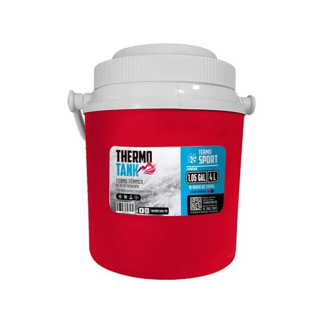 Termo De 4 Litros / 1.05 Gal Thermo Tank rojo