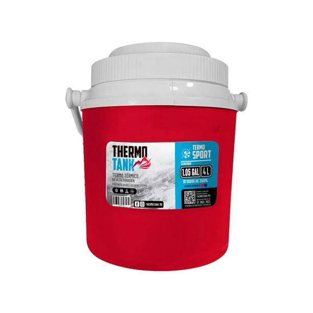 Termo De 4 Litros / 1.05 Gal Thermo Tank rojo
