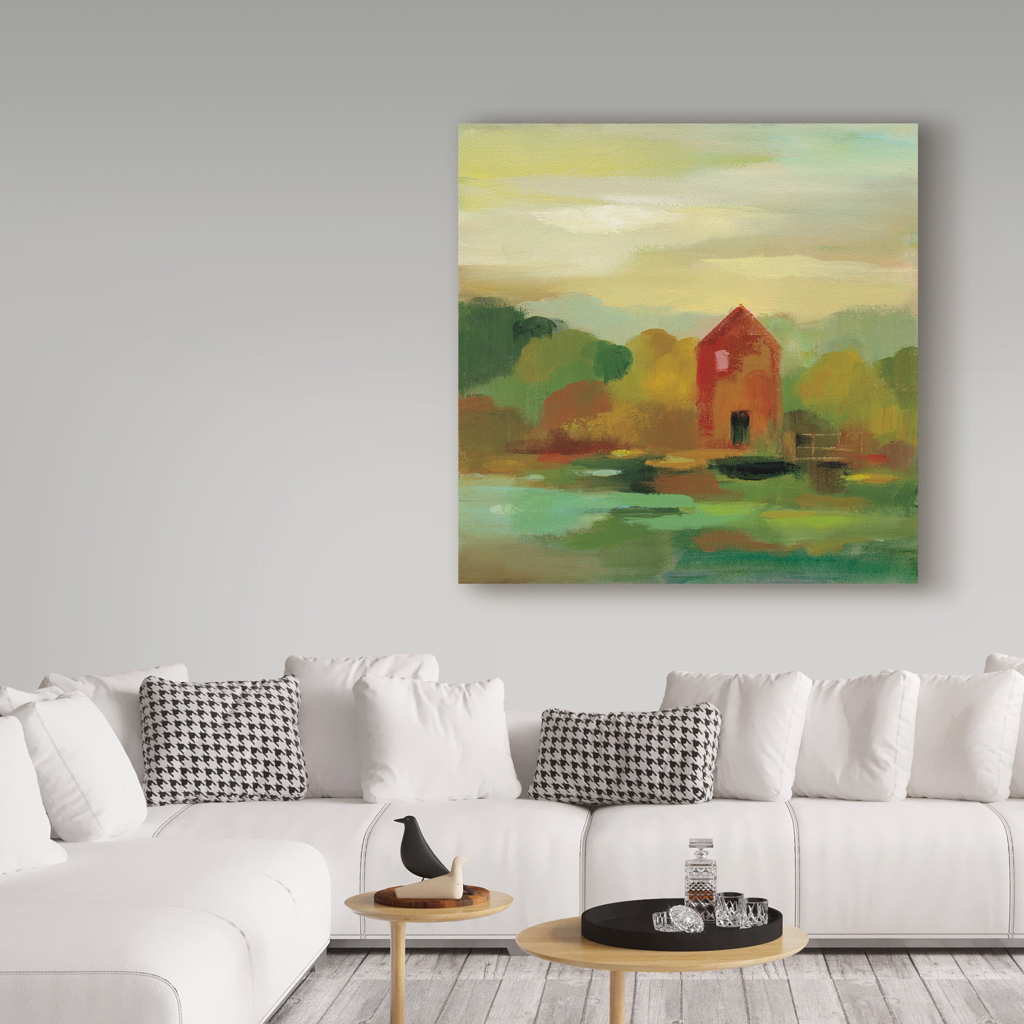 Trademark Fine Art 'October Farm II' Canvas Art by Silvia Vassileva