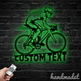 thumbnail image 4 of Handmadetneonsign Cycling Bike Metal Wall Art, Biker Metal Sign Wall Decor, Bicycle Metal Wall Decor, 4 of 5