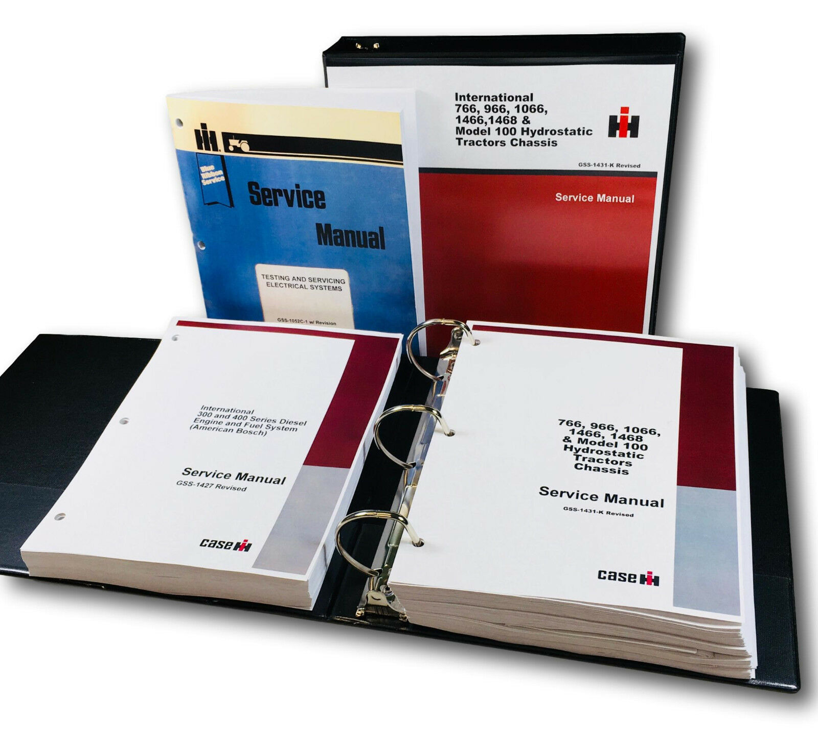 International Farmall Super A AV Tractor Service & Parts Manual Set - Printed