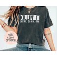 thumbnail image 1 of Killin' It Every Damn Day Shirt, Motivational Shirt, Inspirational Shirt, Positive Saying - Ivory - S, 1 of 4