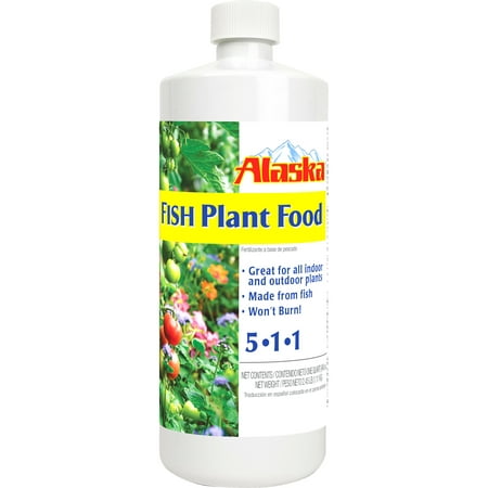 Alaska Fish Emulsion Plant Food, 5-1-1 Fertilizer, 32 oz.
