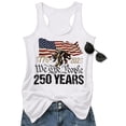 thumbnail image 3 of Women's 250th Anniversary USA Tank Tops - We the People Us Flag Racerback Tanks, Patriotic Tank Vest for 4th of July Outfits, 3 of 6