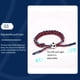 thumbnail image 4 of Pulsera Ajustable Trenzada de Estrella de Fútbol Tejida Española, Regalo de Recuerdo de Trofeo, 4 of 6