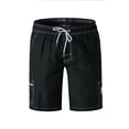 thumbnail image 3 of Men's Peach Skin Beach Shorts - Lace-Up Pocket Design for Hot Spring Holiday Swimming, 3 of 3