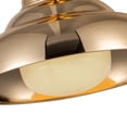thumbnail image 4 of Alora Lighting SF344012PNGO Palmetto 12" Wide Semi-Flush Ceiling Fixture - Polished Nickel, 4 of 5