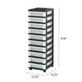thumbnail image 6 of IRIS 10-Drawer Storage Cart with Organizer Top, Black, 6 of 7
