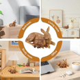thumbnail image 4 of Resin Deer Figurine, Mini Animal Figurine Deer Decorations 3.8x2.2x6.7in Outdoor Garden Statue Deer Lying Down Sculpture Ornaments Housewarming Gift, 4 of 5
