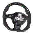thumbnail image 3 of Volante trasero de fibra de carbono, volante con cambio LED de fibra de carbono, volante de cuero para derrapar, elegante y moderno, 3 of 9