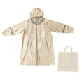thumbnail image 1 of Chubasquero para niños, impermeable, transpirable, con capucha, para niños y niñas Beige, 1 of 9