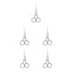 thumbnail image 1 of Jumpingount Tijeras para bigote resistentes al desgaste, mano de obra fina, mango de diseño ergonómico, cortadora de belleza distintiva para viajes, Type2 NO2 Jumpingount CBP268152, 1 of 1