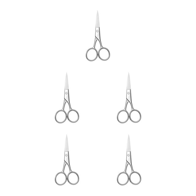Vogacara Tijeras para bigote resistentes al desgaste, mano de obra fina, mango de diseño ergonómico, cortadora de belleza distintiva para Type2 NO2