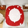 thumbnail image 5 of Homewish Red Love Heart Bed Sheets for Teens, Romantic Valentines Day King Sheets, Kawaii Cartoon Sheet Set, Ultra Soft Bedroom Decor, 4-Piece, 5 of 7