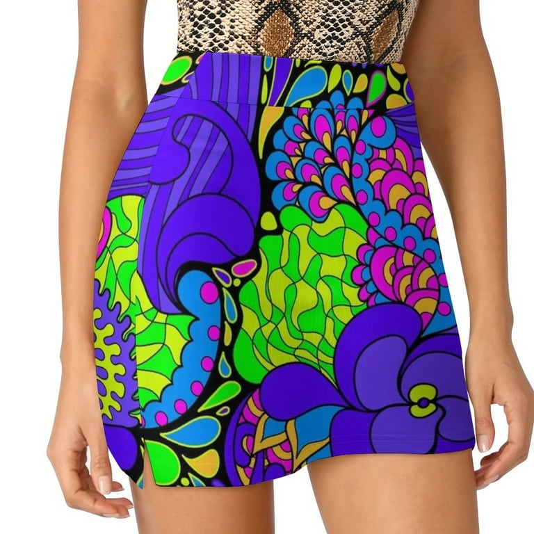 Patterned skirt 4xl hot sale