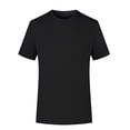 thumbnail image 2 of S-5X Plus Size T-Shirts for Men Big and Tall Short Sleeve Crewneck Tees Tops Solid Quick-Dry Pullover Stretchy Slim Athletic Workout Tshirts, 2 of 6