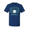 thumbnail image 2 of Wild Bobby City of Seattle Baseball Fantasy Fan Sports Men's T-Shirt, Royal, Small, 2 of 6