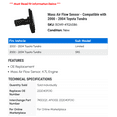 thumbnail image 2 of Mass Air Flow Sensor - Compatible with 2000 - 2004 Toyota Tundra 2001 2002 2003, 2 of 2