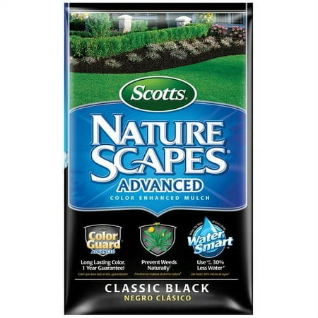 Scotts Nature Scapes Advanced Color Enhanced Mulch Classic Black, 2 cu. ft.